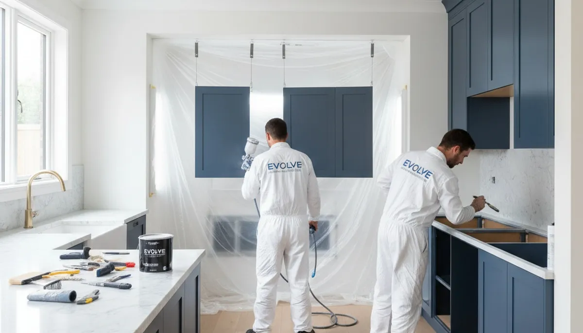 Philadelphia Paint Pros cabinet painting in Philadelphia, PA with durable kitchen finish upgrades