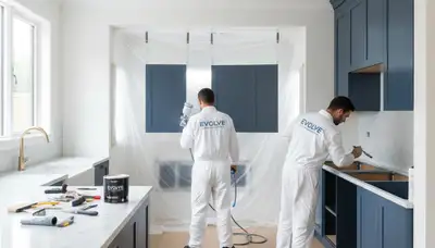 Philadelphia Paint Pros cabinet painting in Philadelphia, PA with durable kitchen finish upgrades