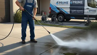 Philadelphia, PA concrete pressure cleaning for driveways, patios, and walkways by Philadelphia Paint Pros