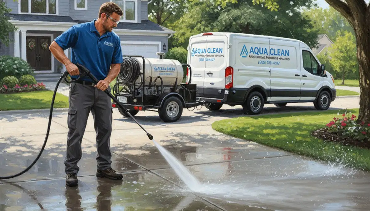 Philadelphia, PA concrete pressure cleaning for driveways, patios, and walkways by Philadelphia Paint Pros