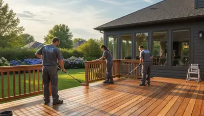 Philadelphia deck painting services for wood deck protection in Philadelphia, PA