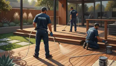 Professional deck sealing service in Philadelphia, PA to protect wood from moisture, rot, and UV damage