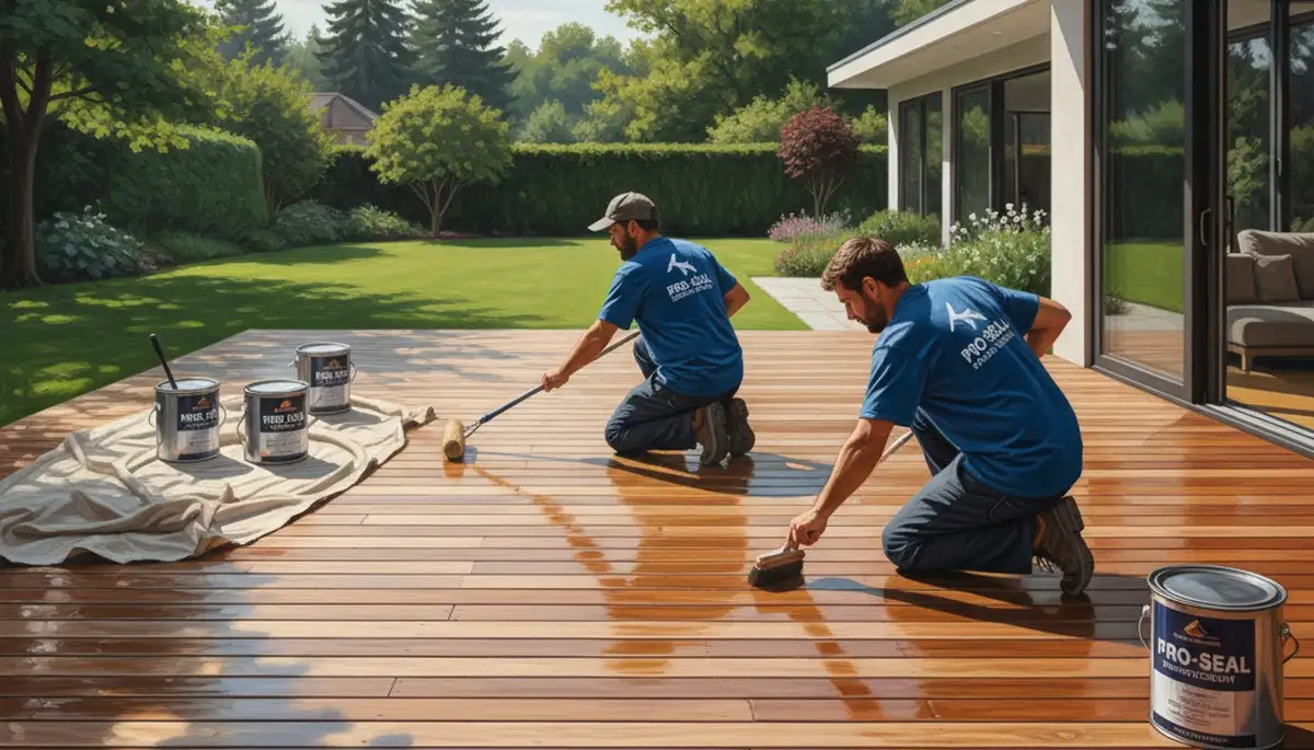 Professional deck sealing service in Philadelphia, PA to protect wood from moisture and UV damage