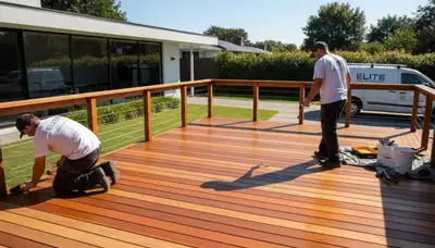 Deck staining service in Philadelphia, PA to protect and restore wood deck beauty