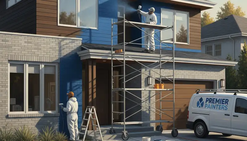 Exterior house painting in Philadelphia, PA by Philadelphia Paint Pros for durable curb appeal