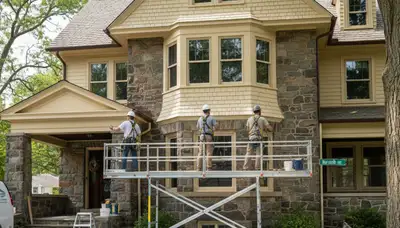 Philadelphia, PA painting crew providing professional interior and exterior house painting services