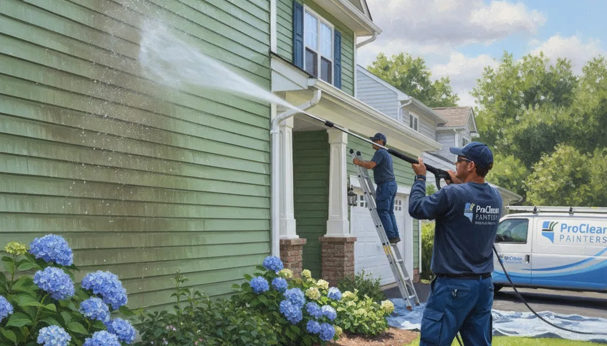 Vinyl siding pressure cleaning in Philadelphia, PA by Philadelphia Paint Pros
