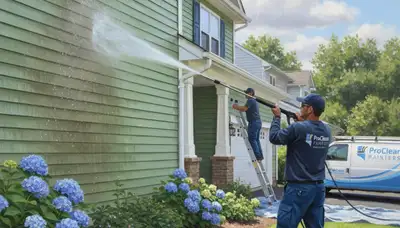 Vinyl siding pressure cleaning in Philadelphia, PA by Philadelphia Paint Pros