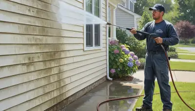 Vinyl siding pressure cleaning in Philadelphia, PA for a clean, refreshed home exterior