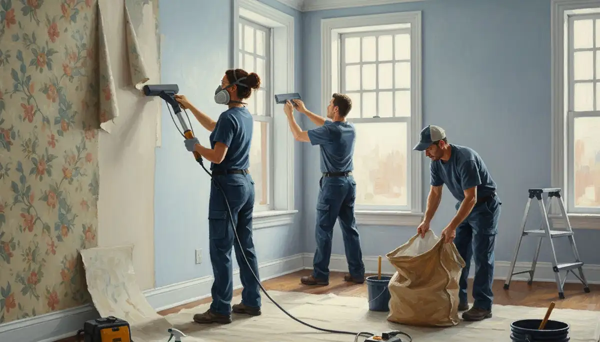 Professional wallpaper removal service in Philadelphia, PA for older homes and damaged walls